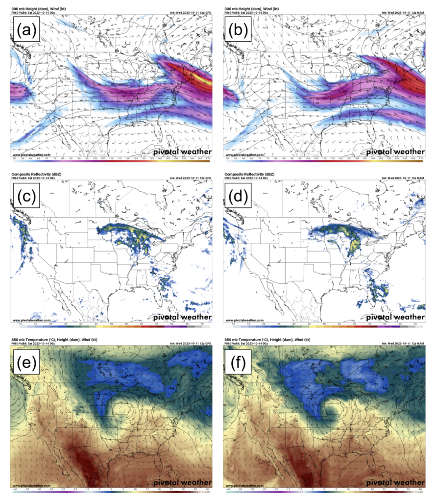 Weather charts generated by Pivotal Weather.
